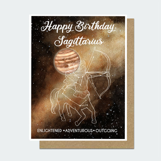 Sagittarius Astrology Birthday Card