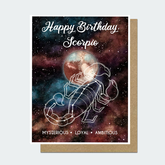 Scorpio Astrology Birthday Card