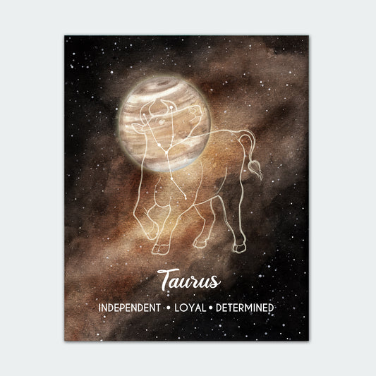 Taurus Astrology Art Print
