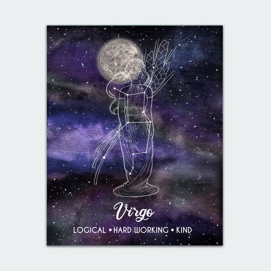 Virgo Astrology Art Print