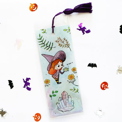 Witch with Frog Bookmark